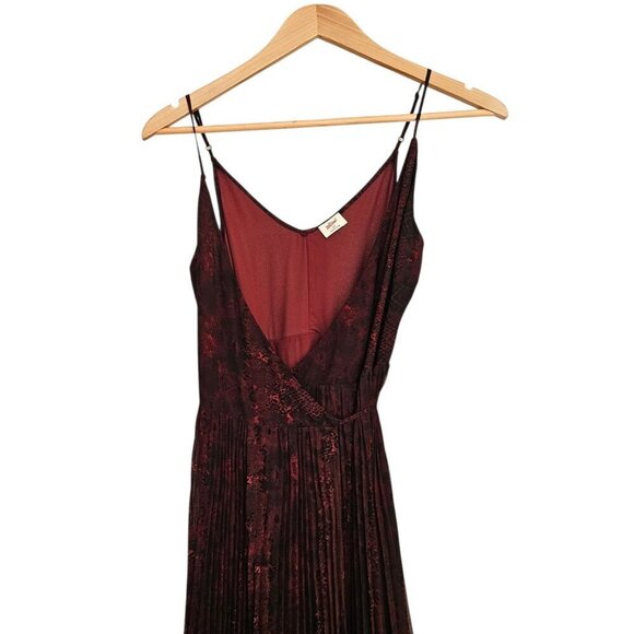 Women's - Aritzia Wilfred Beaune Pleated Wrap Midi Dress, Size XXS - Picture 3 of 8